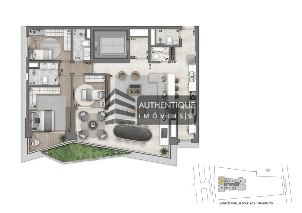 Apartamento, 3 quartos, 161 m² - Foto 21