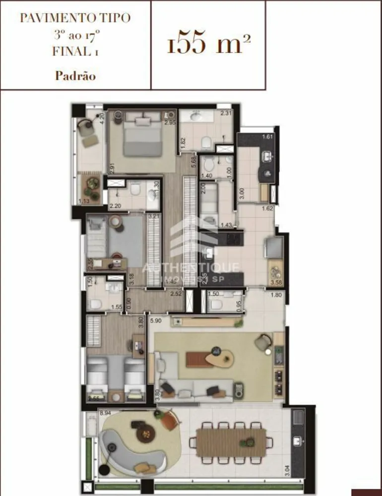 Apartamento, 3 quartos, 155 m² - Foto 16