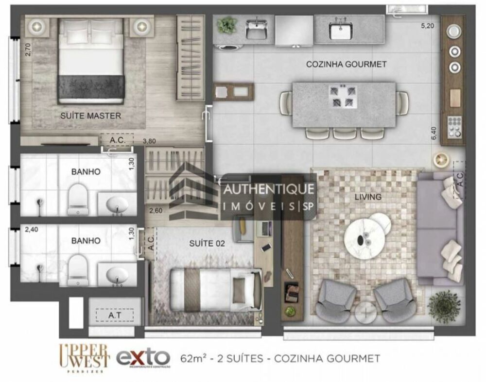 Apartamento, 2 quartos, 62 m² - Foto 31