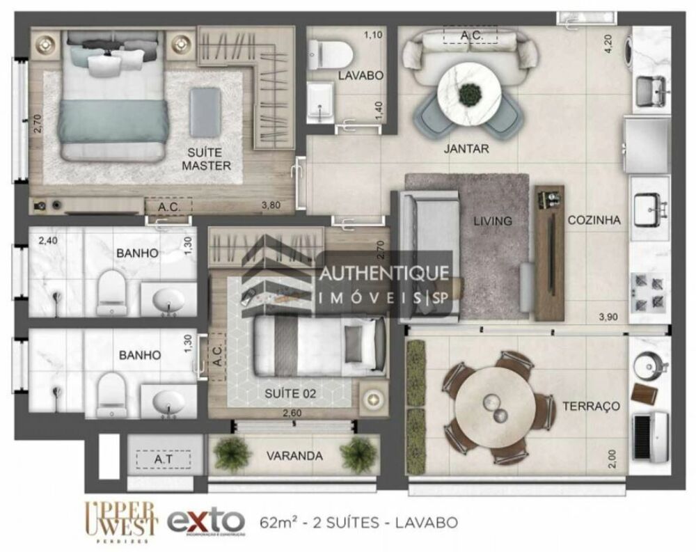 Apartamento, 2 quartos, 62 m² - Foto 10
