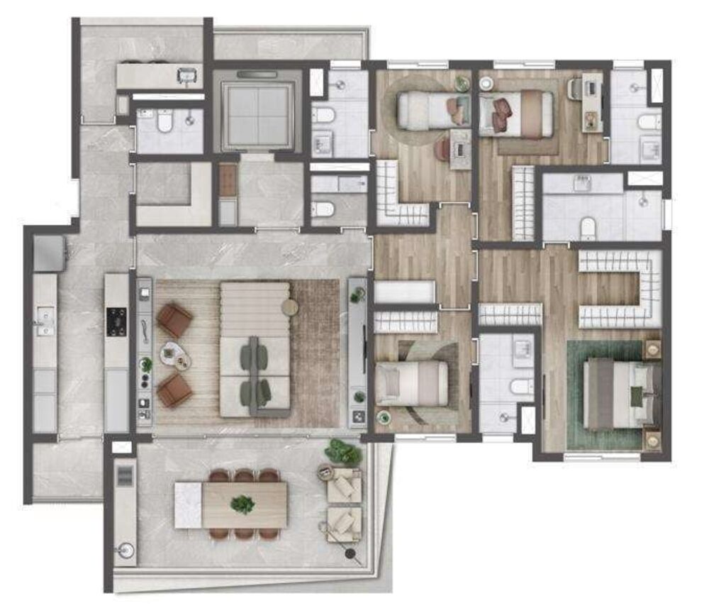 Apartamento, 3 quartos, 288 m² - Foto 4