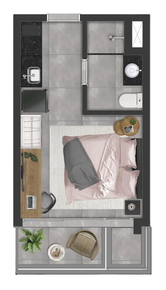 Apartamento, 1 quarto, 32 m² - Foto 6