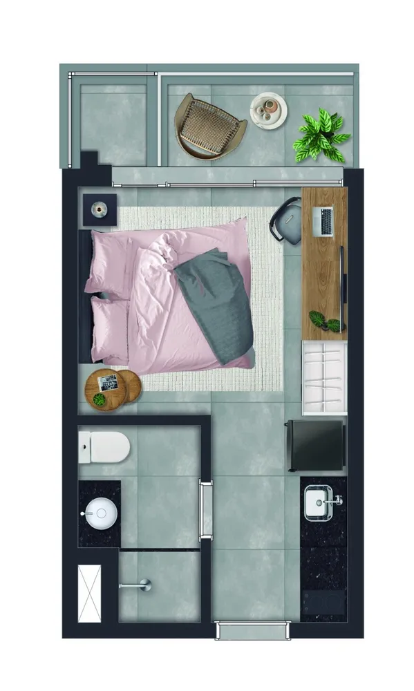 Apartamento, 1 quarto, 32 m² - Foto 14