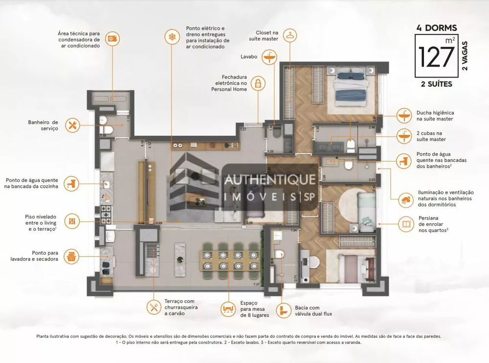 Apartamento, 4 quartos, 127 m² - Foto 23