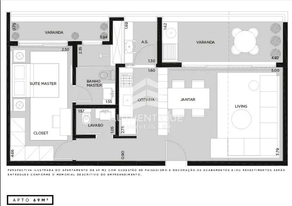 Apartamento, 1 quarto, 69 m² - Foto 11