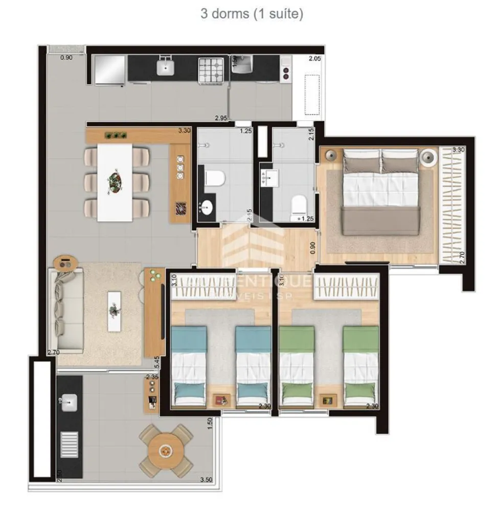 Apartamento, 1 quarto, 40 m² - Foto 6