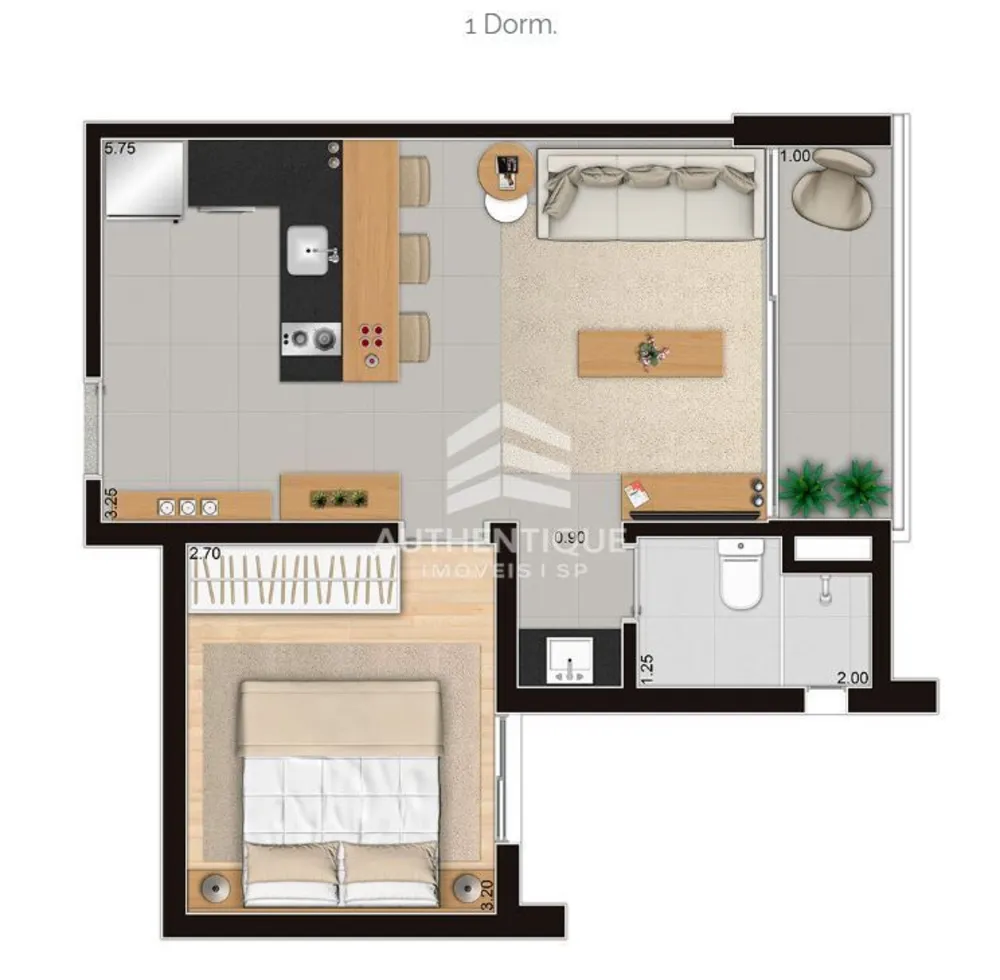 Apartamento, 1 quarto, 40 m² - Foto 8