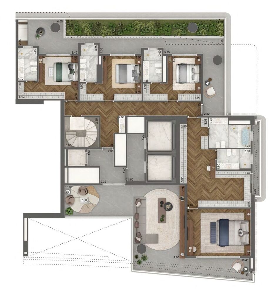Apartamento, 4 quartos, 695 m² - Foto 4