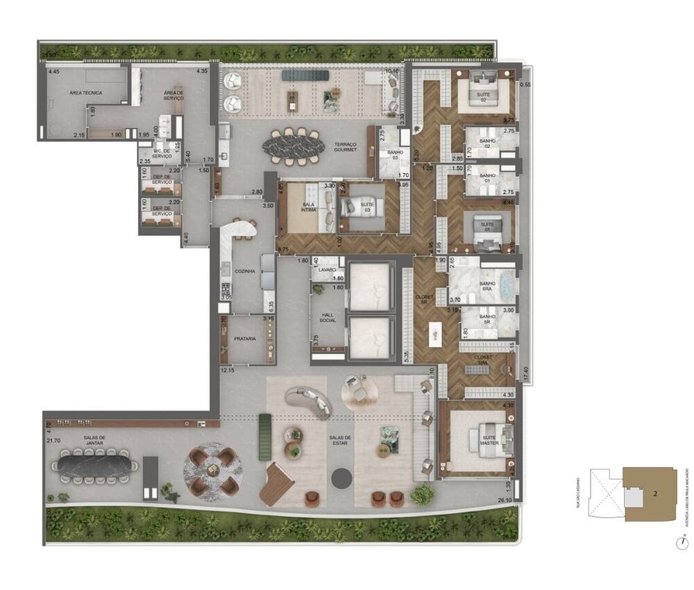 Apartamento, 4 quartos, 695 m² - Foto 13