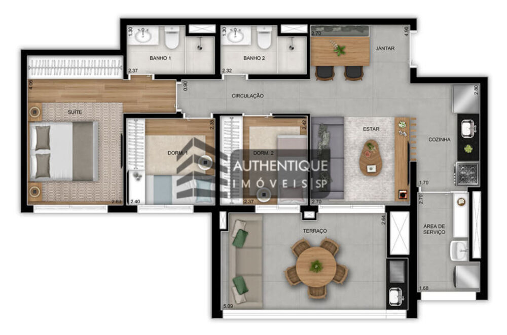 Apartamento, 3 quartos, 118 m² - Foto 28