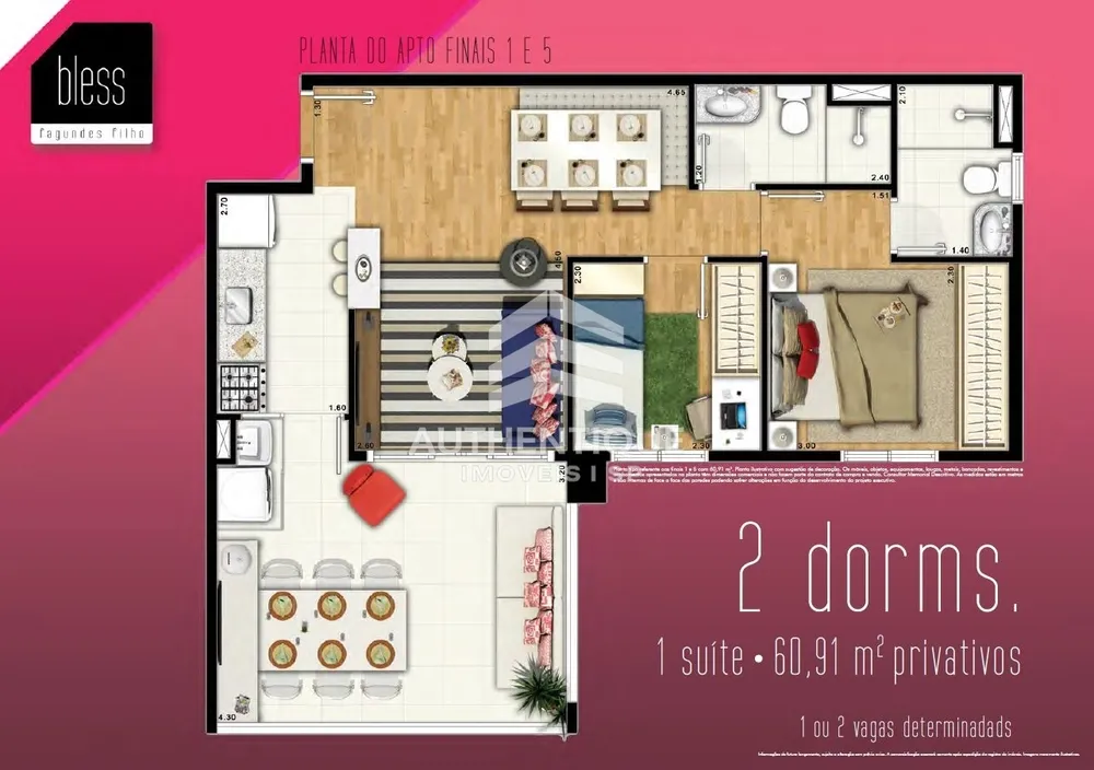 Apartamento, 2 quartos, 61 m² - Foto 11