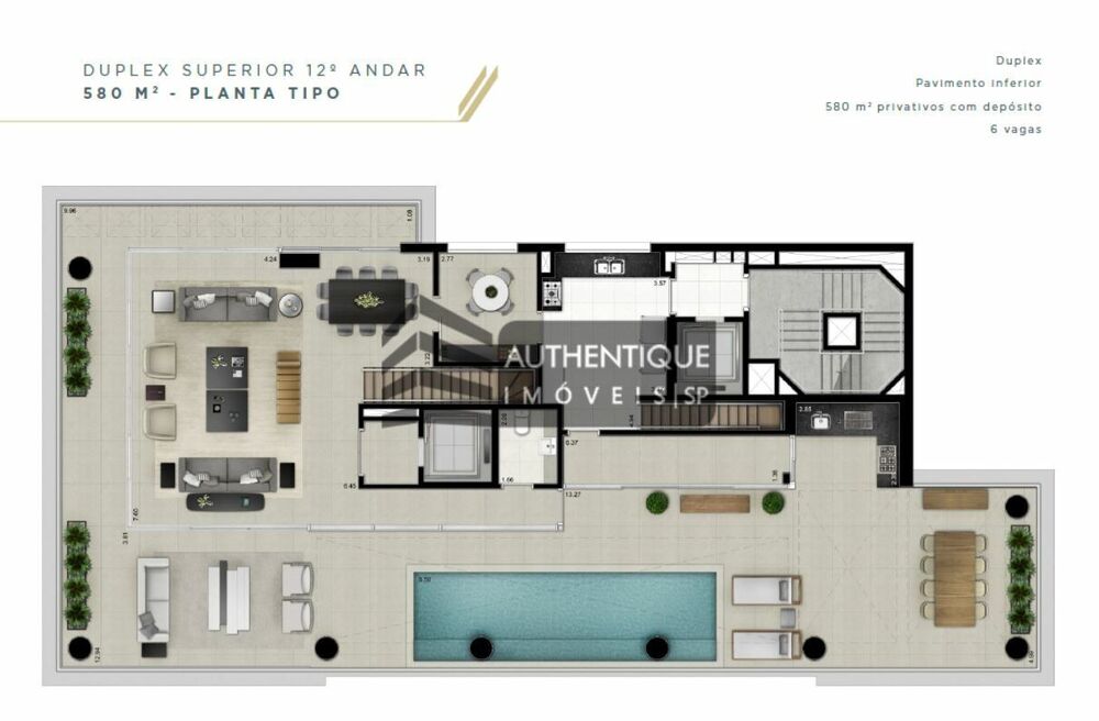 Cobertura, 4 quartos, 580 m² - Foto 2