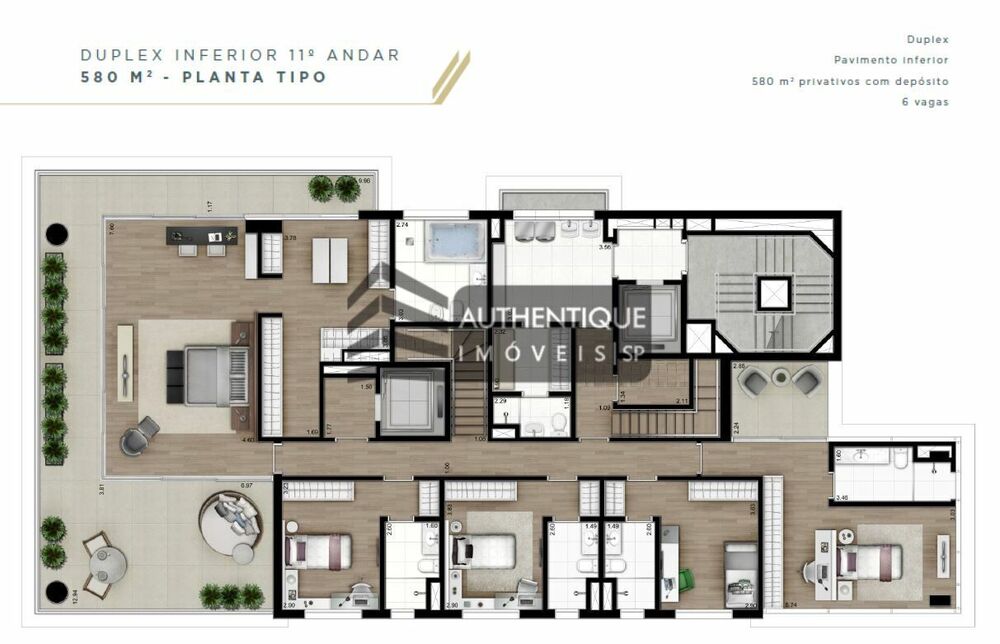 Cobertura, 4 quartos, 580 m² - Foto 12