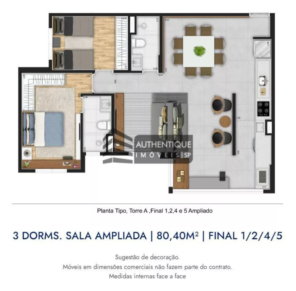 Apartamento à venda com 3 quartos, 80m² - Foto 7