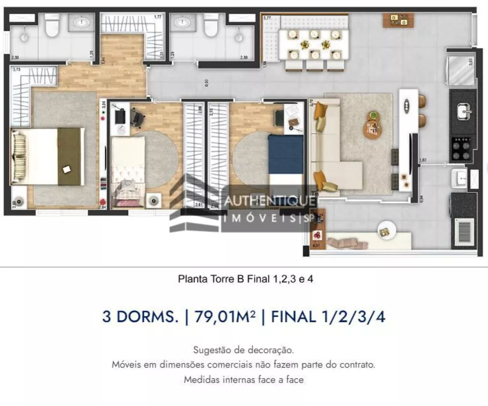 Apartamento à venda com 3 quartos, 80m² - Foto 12