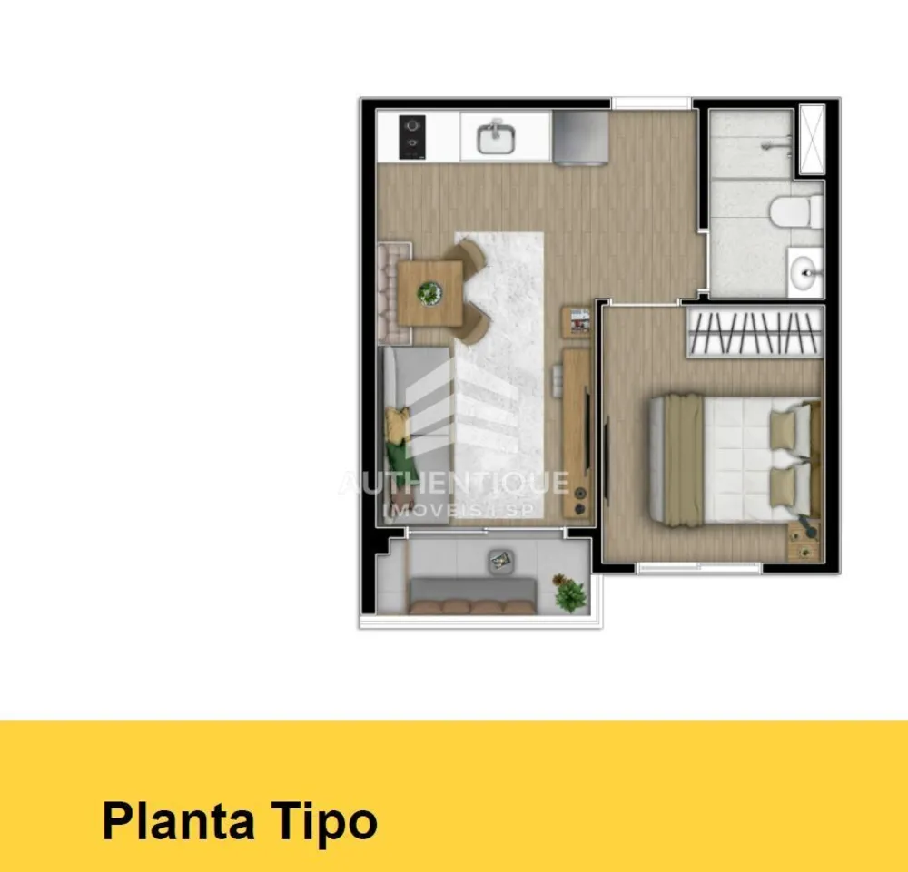 Apartamento, 1 quarto, 29 m² - Foto 4
