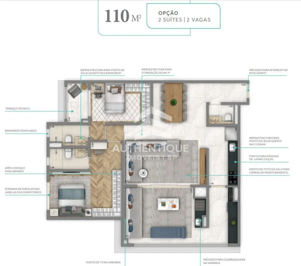 Apartamento, 3 quartos, 108 m² - Foto 8