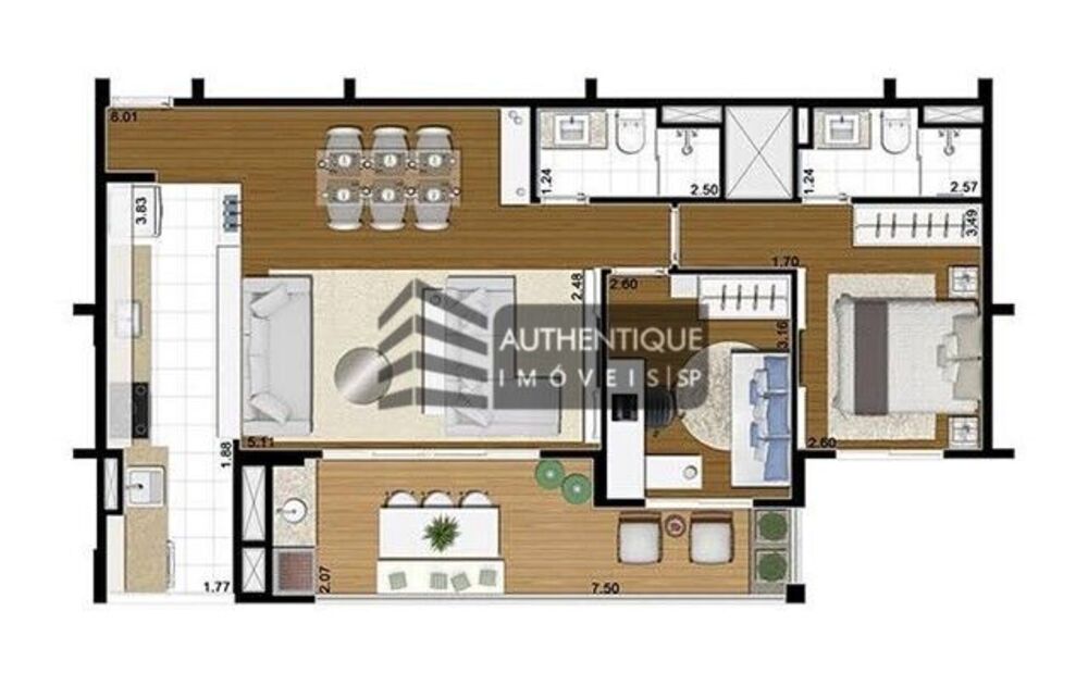 Apartamento, 2 quartos, 83 m² - Foto 12