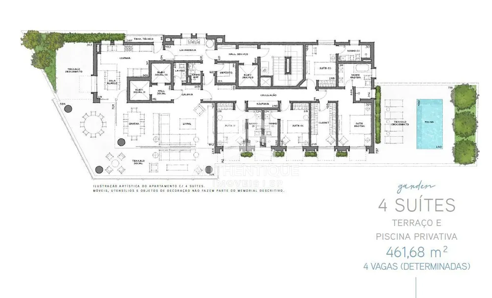 Apartamento, 4 quartos, 293 m² - Foto 5