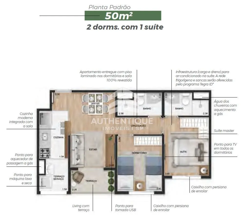 Apartamento, 2 quartos, 50 m² - Foto 11