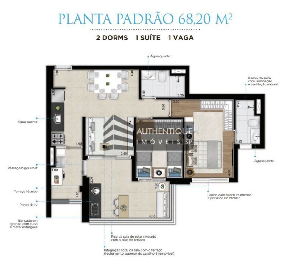 Apartamento, 1 quarto, 68 m² - Foto 7