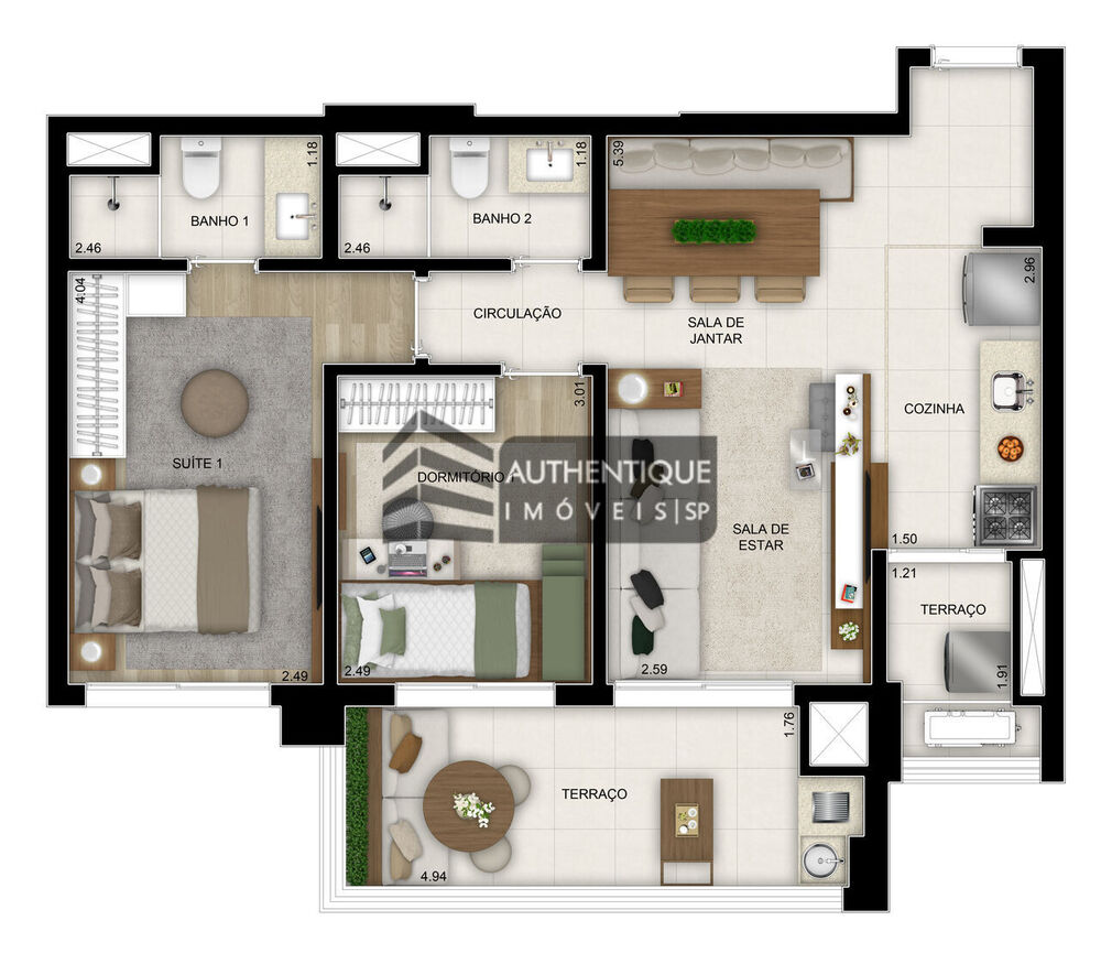 Apartamento, 2 quartos, 69 m² - Foto 33
