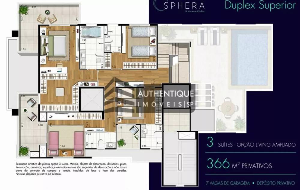 Apartamento à venda com 3 quartos, 217m² - Foto 12