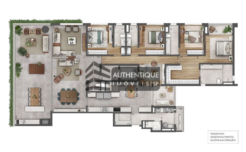 Apartamento, 4 quartos, 337 m² - Foto 3