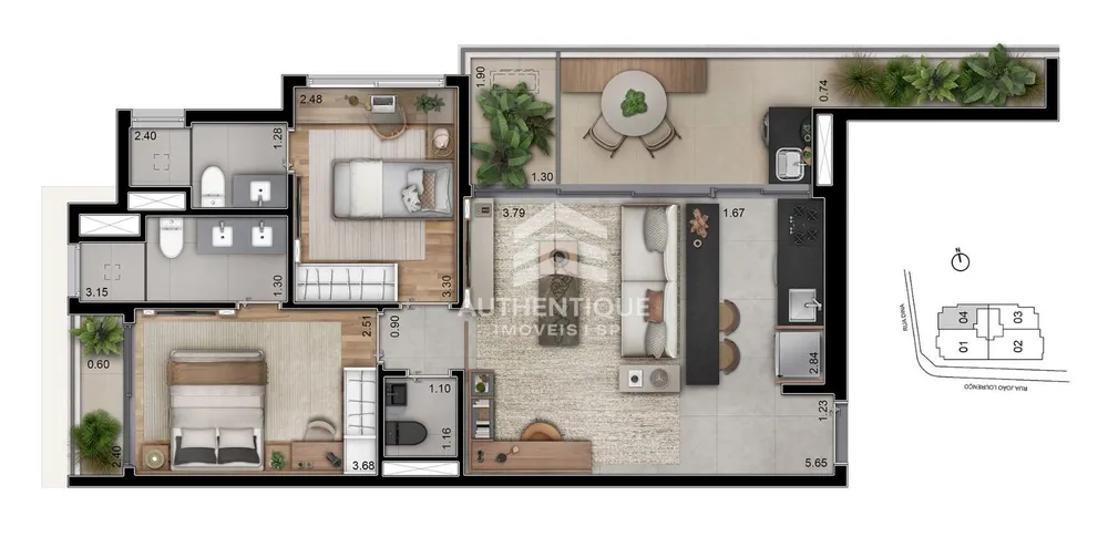 Apartamento, 2 quartos, 81 m² - Foto 15