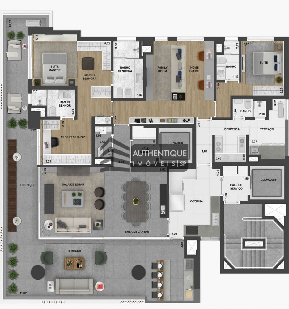 Apartamento, 4 quartos, 252 m² - Foto 4