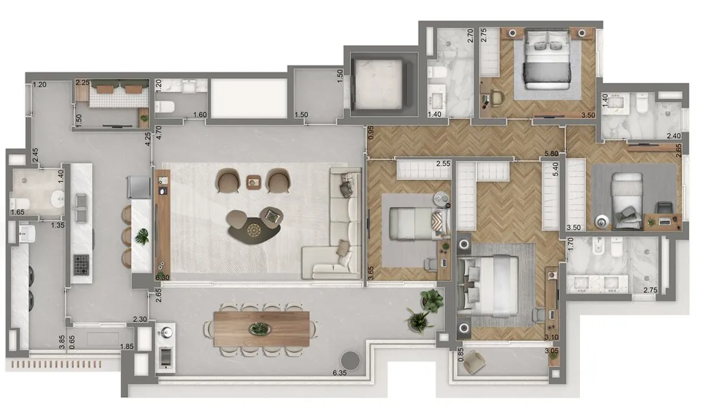 Apartamento, 4 quartos, 177 m² - Foto 10