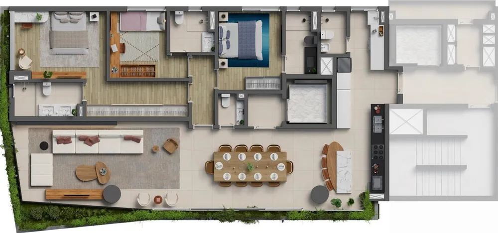 Cobertura, 3 quartos, 244 m² - Foto 12