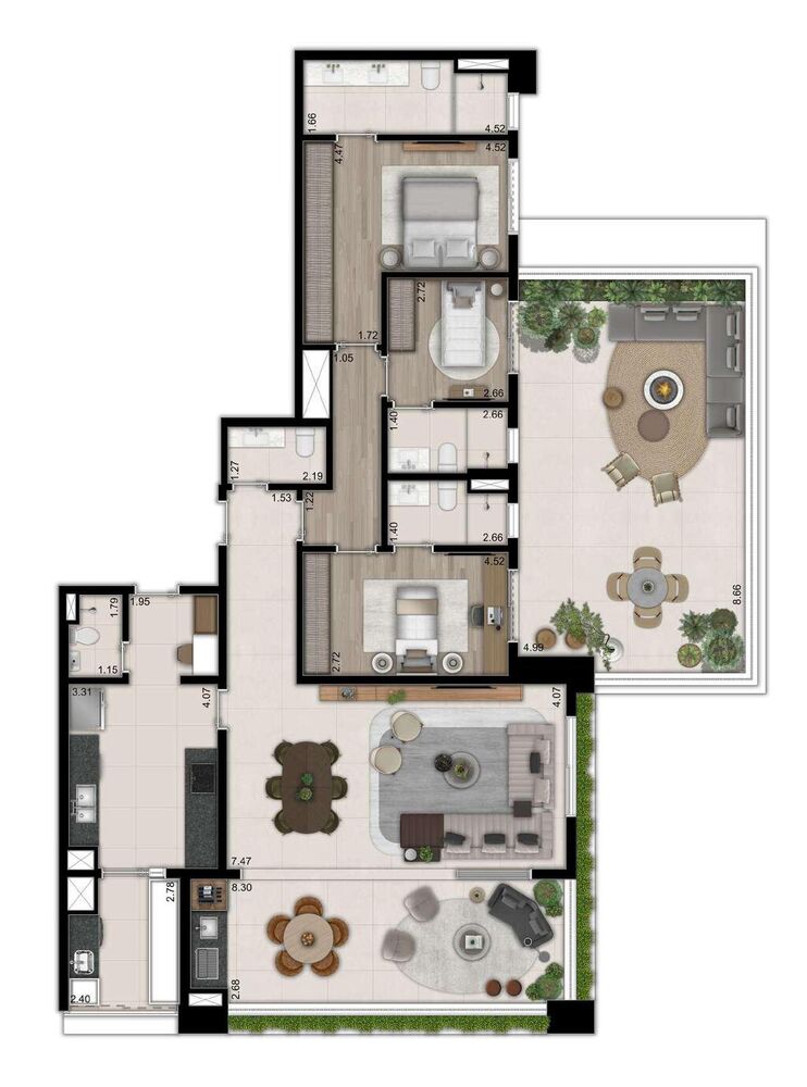 Cobertura, 3 quartos, 250 m² - Foto 9