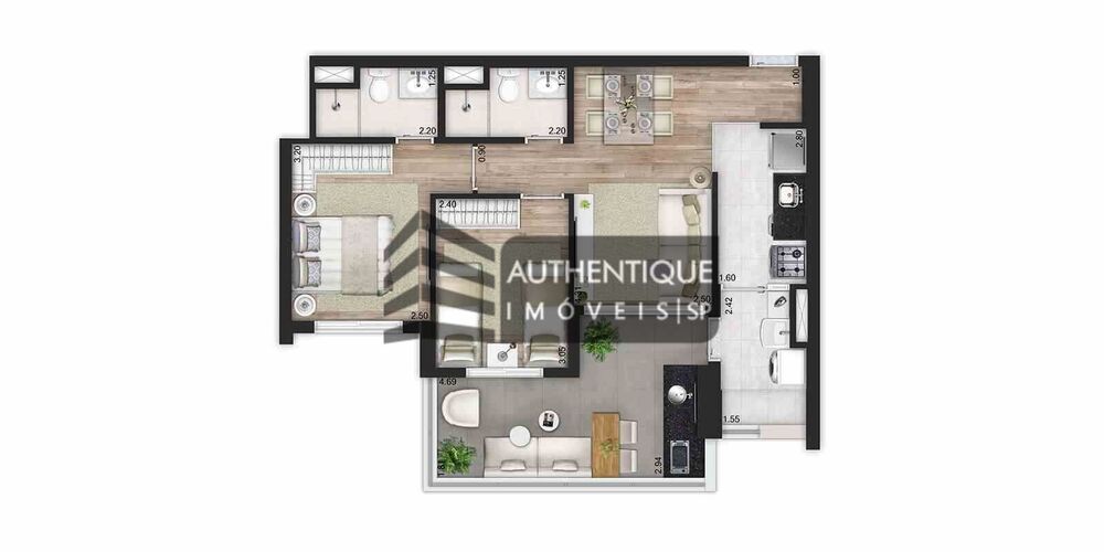 Apartamento, 3 quartos, 74 m² - Foto 26