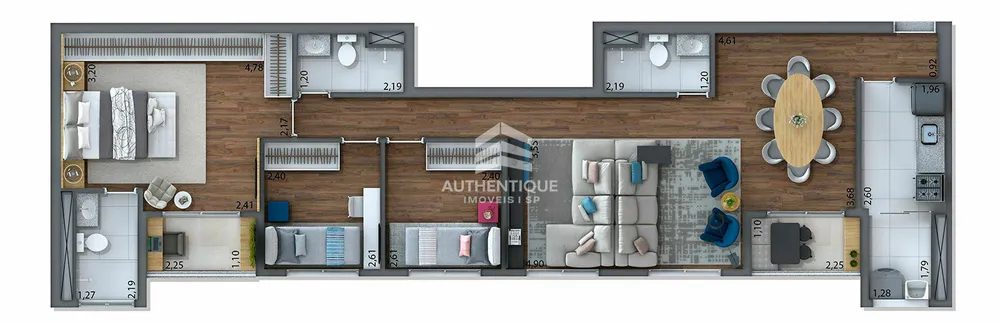 Apartamento, 3 quartos, 58 m² - Foto 20