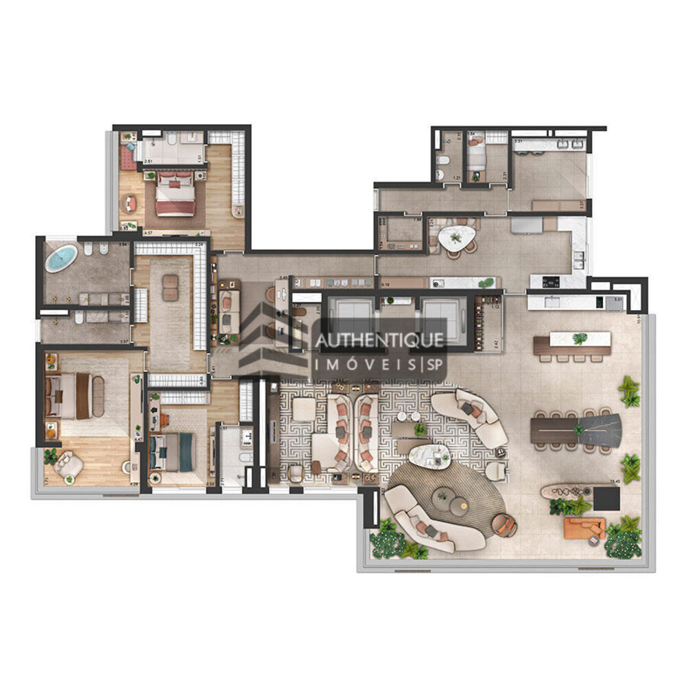 Apartamento, 4 quartos, 420 m² - Foto 1