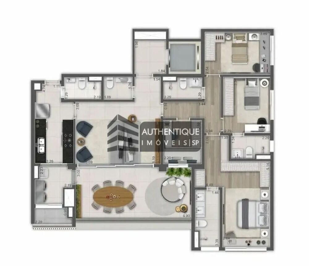 Cobertura, 4 quartos, 330 m² - Foto 1