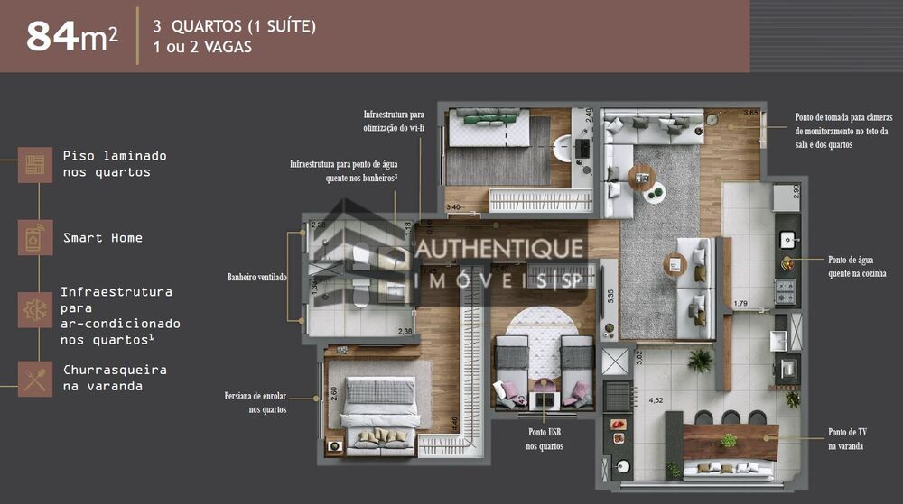 Apartamento, 3 quartos, 93 m² - Foto 5