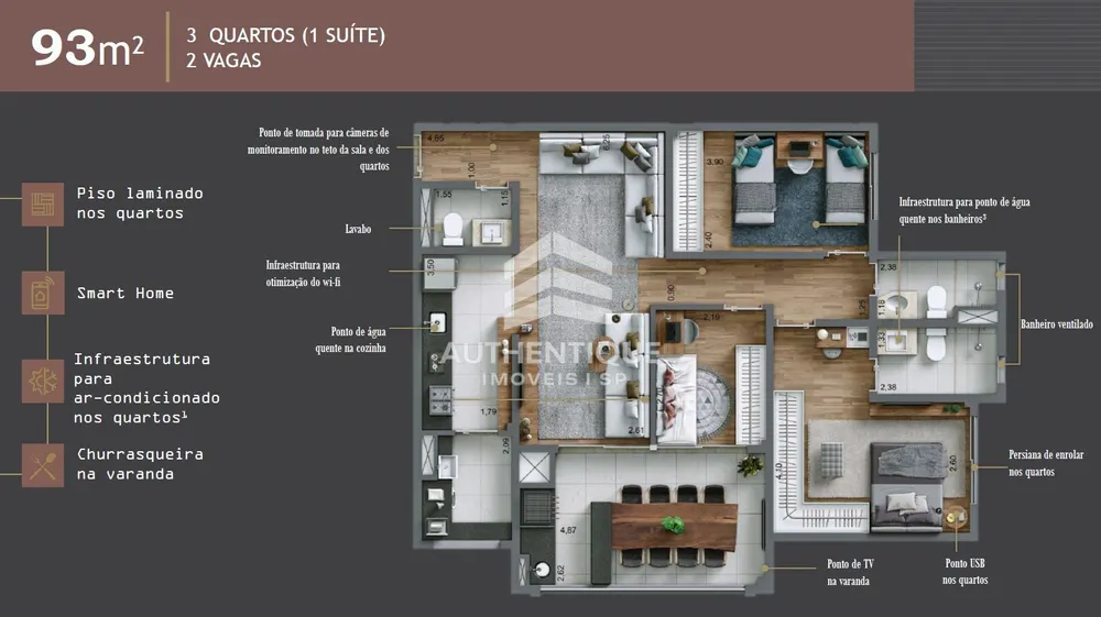 Apartamento, 3 quartos, 93 m² - Foto 23