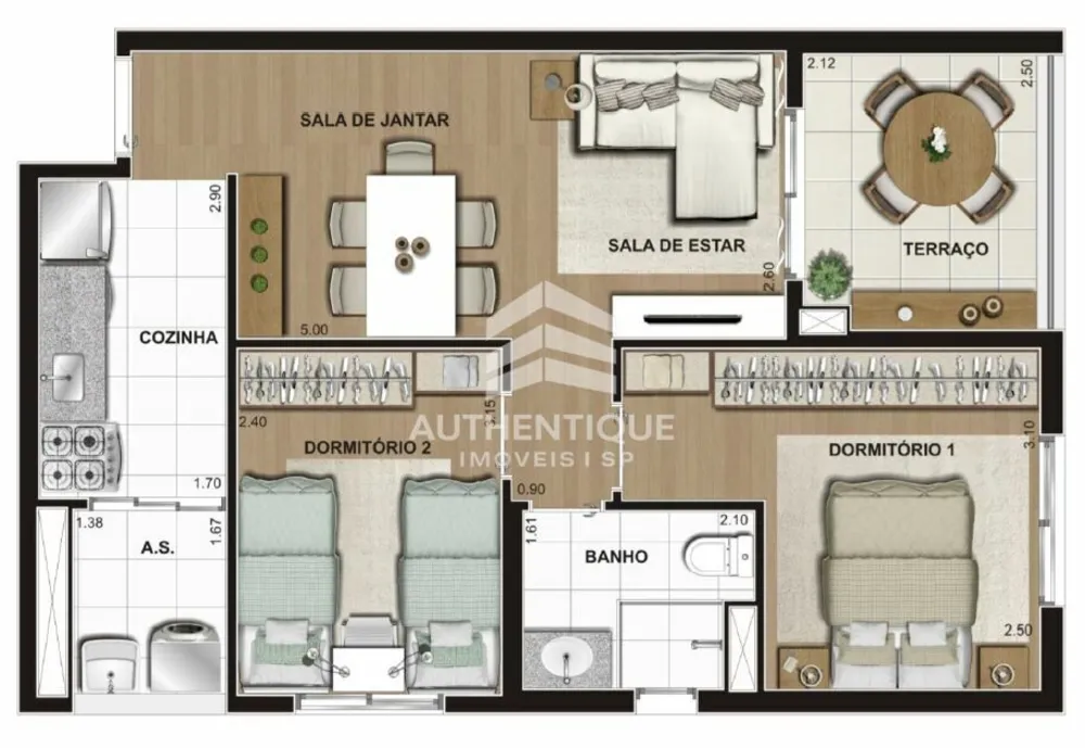 Apartamento, 2 quartos, 57 m² - Foto 12