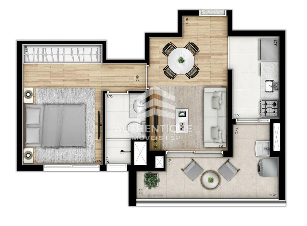 Apartamento, 1 quarto, 40 m² - Foto 15