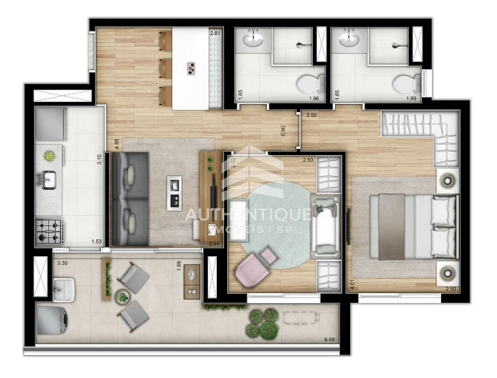 Apartamento, 1 quarto, 40 m² - Foto 8