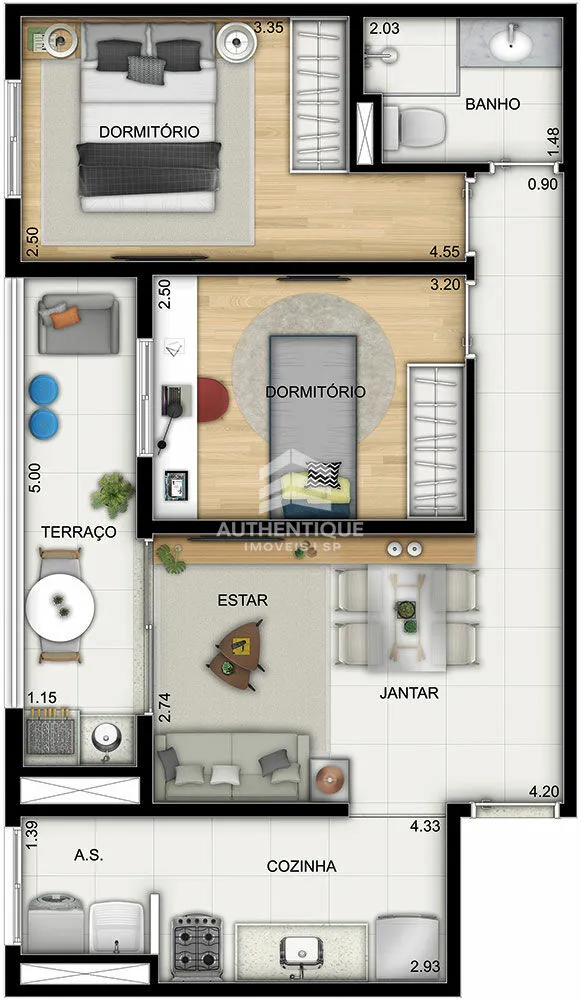 Apartamento, 2 quartos, 54 m² - Foto 11