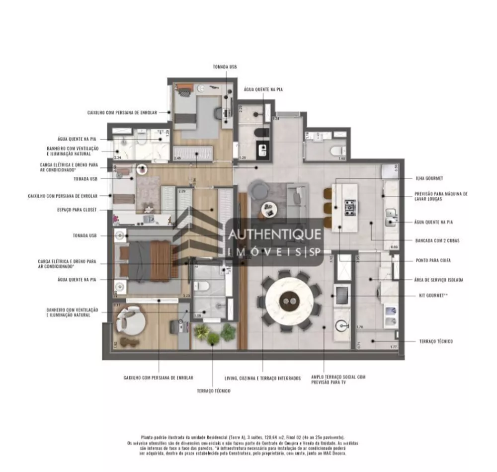 Apartamento, 3 quartos, 125 m² - Foto 6