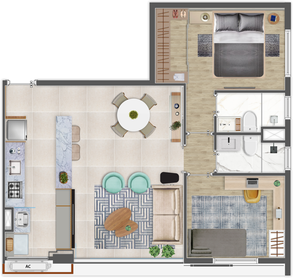 Apartamento, 2 quartos, 68 m² - Foto 24