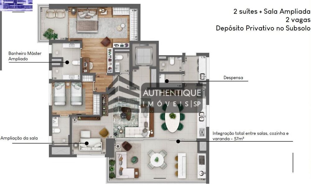 Apartamento, 3 quartos, 158 m² - Foto 4