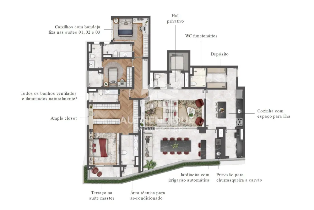Apartamento, 4 quartos, 203 m² - Foto 6