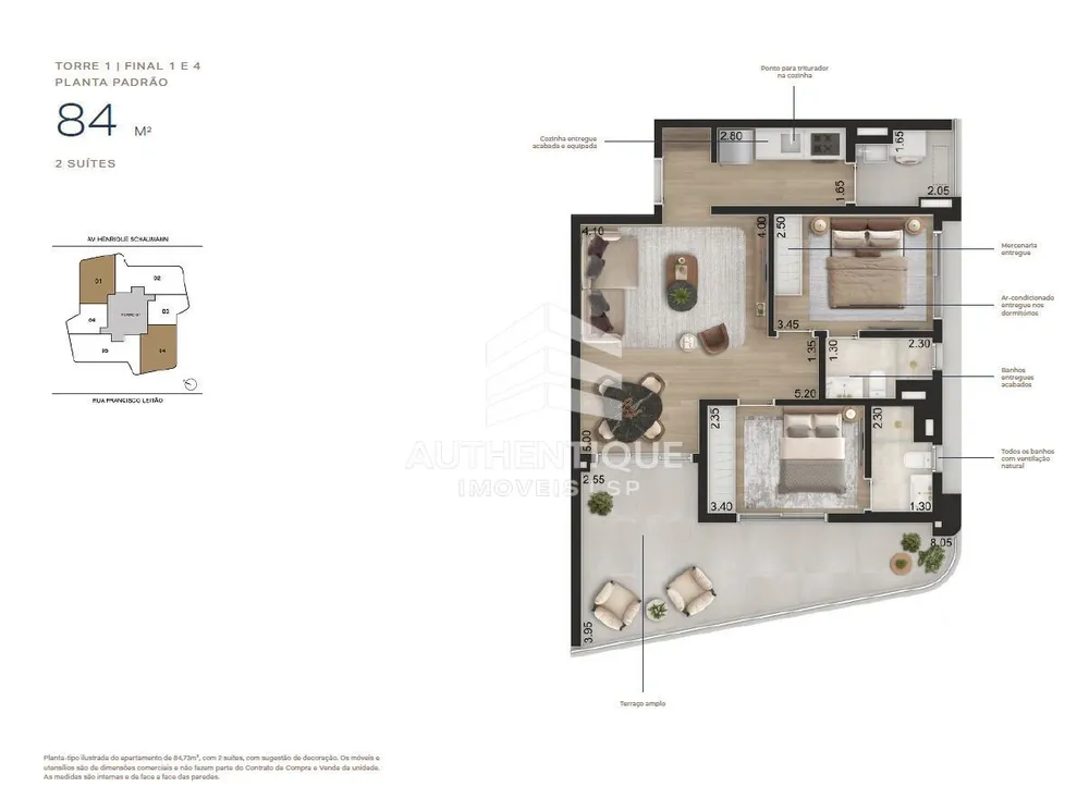Apartamento, 1 quarto, 55 m² - Foto 7