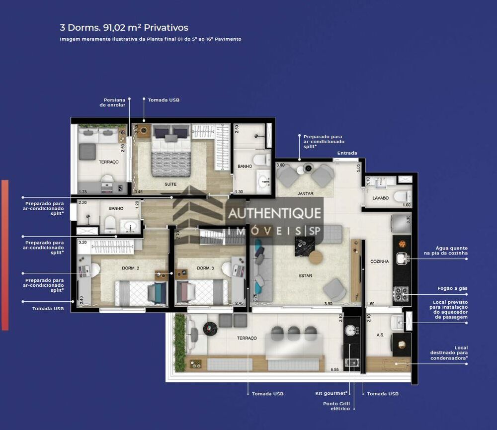 Apartamento, 2 quartos, 65 m² - Foto 4