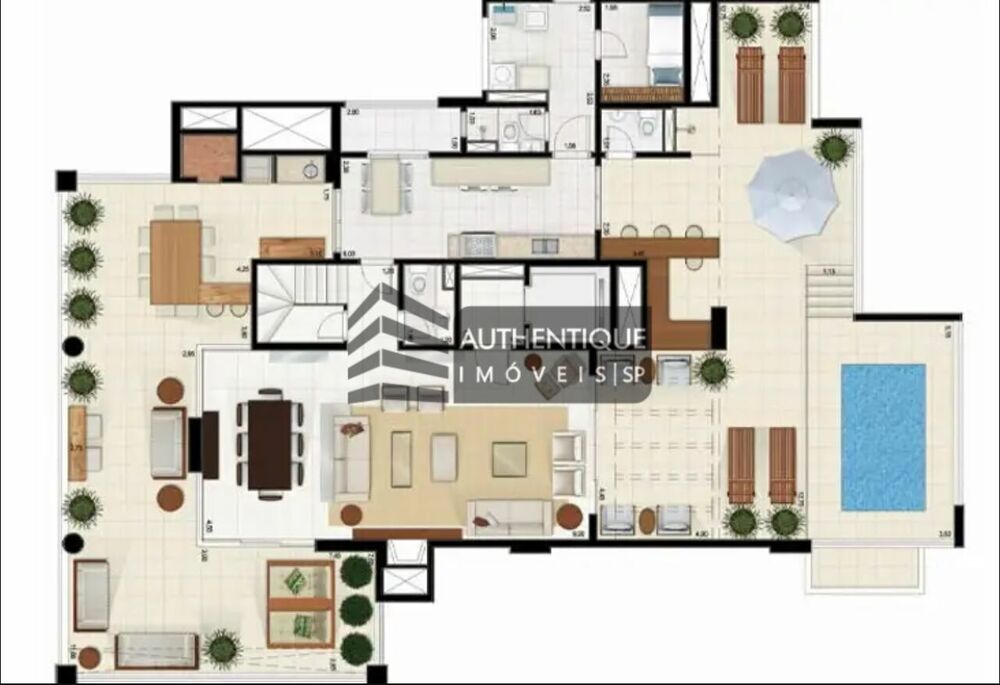 Apartamento, 3 quartos, 264 m² - Foto 2